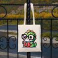 Adorable Book Lover Iguana With Reading Glasses Cute Canvas Tote Bag