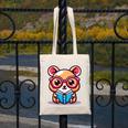 Adorable Book Lover Quokka With Reading Glasses Cute Canvas Tote Bag