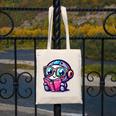 Adorable Book Lover Robot With Reading Glasses Cute Canvas Tote Bag