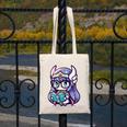 Adorable Book Lover Valkyrie With Reading Glasses Cute Canvas Tote Bag