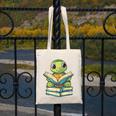 Adorable Turtle Reading Books Canvas Tote Bag