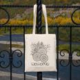 Adult Coloring Book Namaste Yoga Flowers Canvas Tote Bag