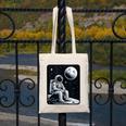 Aesthetic Spaceman Astronaut On The Moon Space Introvert Canvas Tote Bag
