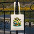Alligator Reading a Book Animal Canvas Tote Bag