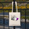 Asexual Book Lover LGBT Reading Pride Ace Flag Daisy Canvas Tote Bag Asexual Book Lover LGBT Reading Pride Ace Flag Daisy Canvas Tote Bag