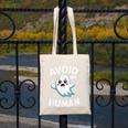 Avoid Humans Cute Kawaii Pastel Ghost Introvert Saying Canvas Tote Bag Avoid Humans Cute Kawaii Pastel Ghost Introvert Saying Canvas Tote Bag