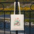 Im With The Banned Floral Flower Book Lover Canvas Tote Bag