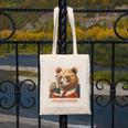 Bear Reading Book Glasses Library Zoo Teacher School Animal Canvas Tote Bag Bear Reading Book Glasses Library Zoo Teacher School Animal Canvas Tote Bag