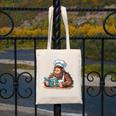 Bigfoot Reading a Cookbook Canvas Tote Bag