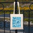 Blue Comic Book Blue Graphic Canvas Tote Bag