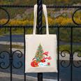 Book Christmas Tree Bookworm Gingerbread Man Snowman Reading Canvas Tote Bag