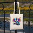 Book Dragon Reading Canvas Tote Bag Book Dragon Reading Canvas Tote Bag