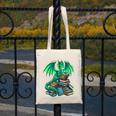 Book Dragon Reading Fantasy Canvas Tote Bag