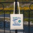 Book Girl Summer Bookish Beach Canvas Tote Bag