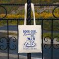 Book Girl Summer Canvas Tote Bag
