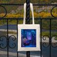 Book Library Bookshelf Armchair Window Pattern Print Canvas Tote Bag