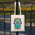 Book Lover Frankenstein's Monster With Reading Glasses Canvas Tote Bag
