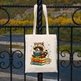 Book Lover Racoon Reading Bookish Library Read Books Be Kind Canvas Tote Bag
