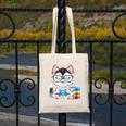 Book Lover Reading Husky Dog Canvas Tote Bag