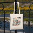 Book Lovers Bookworm Book Nerd I'm Ok Teacher School Canvas Tote Bag