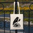 Book Raven Vintage Dark Academia Literature Reading Canvas Tote Bag Book Raven Vintage Dark Academia Literature Reading Canvas Tote Bag