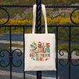 Book Tree All Is Calm Said No Teacher Ever Christmas Canvas Tote Bag