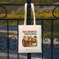 All Booked For Christmas Book Lover Canvas Tote Bag All Booked For Christmas Book Lover Canvas Tote Bag