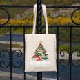 All Booked For Christmas Book Christmas Tree Lights Xmas Canvas Tote Bag