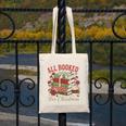 All Booked For Christmas Coquette Xmas Book Club Book Lovers Canvas Tote Bag