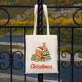 All Booked For Christmas Gingerbread Christmas Tree Book Kid Canvas Tote Bag
