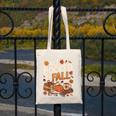 All Booked For Fall Pumpkin Books Thanksgiving Autumn Leaves Canvas Tote Bag