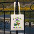 All Booked For Mardi Gras Crocodile Reading Book Teacher Canvas Tote Bag