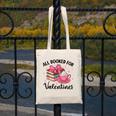 All Booked For Valentine Teacher Valentines Day Book Lover Canvas Tote Bag