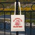 All Booked For Valentines Bow Heart Book Lover Valentine Day Canvas Tote Bag