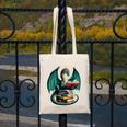 Books Dragon Reading Book Lover Canvas Tote Bag