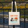 BOOKS AND MAINE COONS ARE MY THERAPY Main Coon Canvas Tote Bag