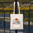 Bookworm Tees Drink Coffee Read Books Be Happy Canvas Tote Bag