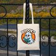 BOOOKS Cute Ghost Reading Books Halloween Canvas Tote Bag