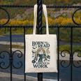 Born To Read Forced To Work Bookish Girl Book Lover Canvas Tote Bag