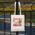 Born To Read Forced To Work Santa Christmas Book Lover Retro Canvas Tote Bag