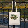 Botanical Garden Plants With Books Canvas Tote Bag