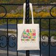 All Is Calm Said No Teacher Ever Book Christmas Tree Canvas Tote Bag