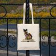 Cat Book Flowers Canvas Tote Bag