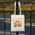 Cat Fall In Love With Reading Book Lover Autumn Canvas Tote Bag