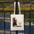 Cats And Books Book & Cat Lover Easily Distracted By Canvas Tote Bag