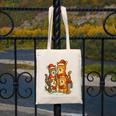Cats Reading Books Christmas Tree Canvas Tote Bag