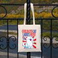 Childless Cat Ladies Vote Kamala Harris Cute Comic Book Cat Canvas Tote Bag