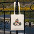 Christmas Book Reading Reader Xmas Bibliophile -Adult Christmas Tree Book Modern Canvas Tote Bag