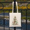 Christmas Book Tree Teacher Book Lover Xmas Librarian Canvas Tote Bag