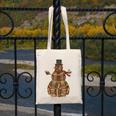 Christmas Snowman Made Of Books Holiday Reading Xmas Canvas Tote Bag